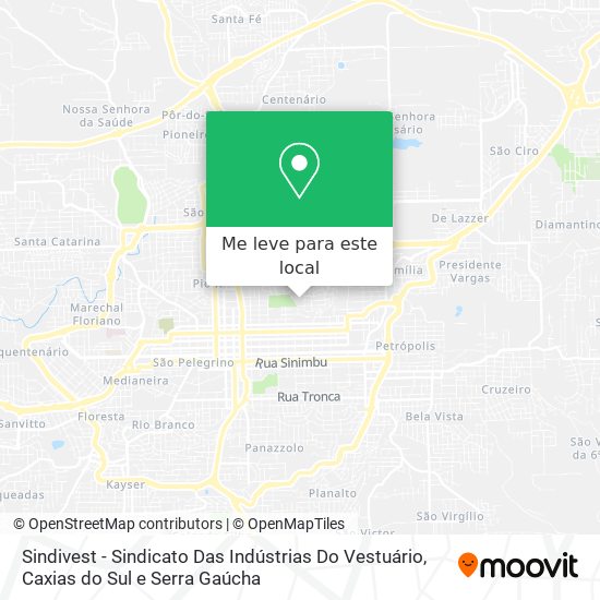 Sindivest - Sindicato Das Indústrias Do Vestuário mapa