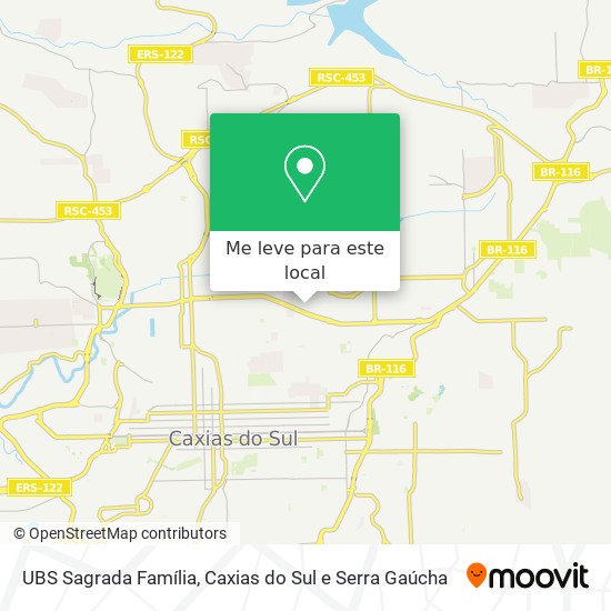 UBS Sagrada Família mapa