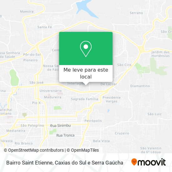 Bairro Saint Etienne mapa