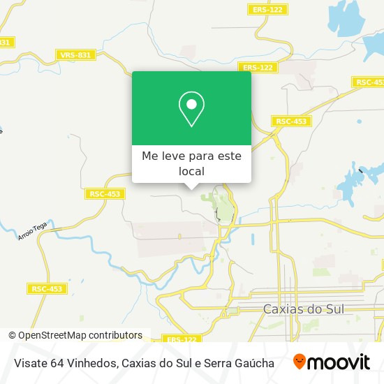 Visate 64 Vinhedos mapa
