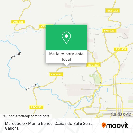 Marcopolo - Monte Bérico mapa