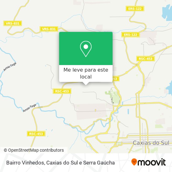 Bairro Vinhedos mapa