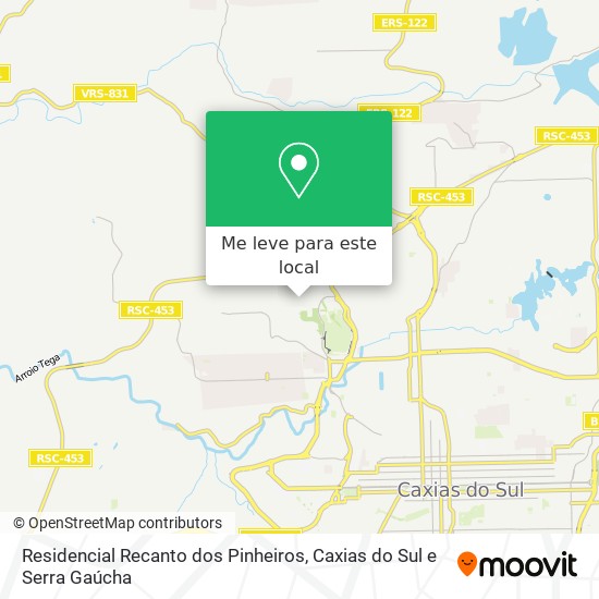 Residencial Recanto dos Pinheiros mapa