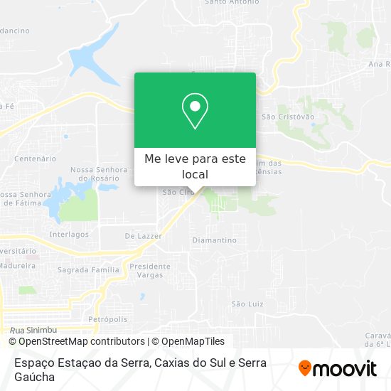 Espaço Estaçao da Serra mapa