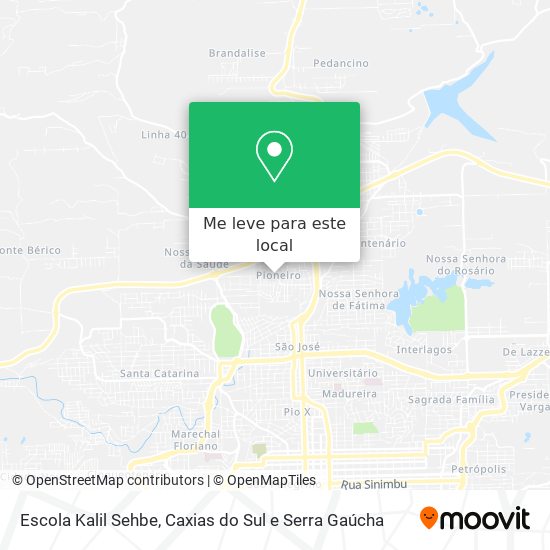 Escola Kalil Sehbe mapa