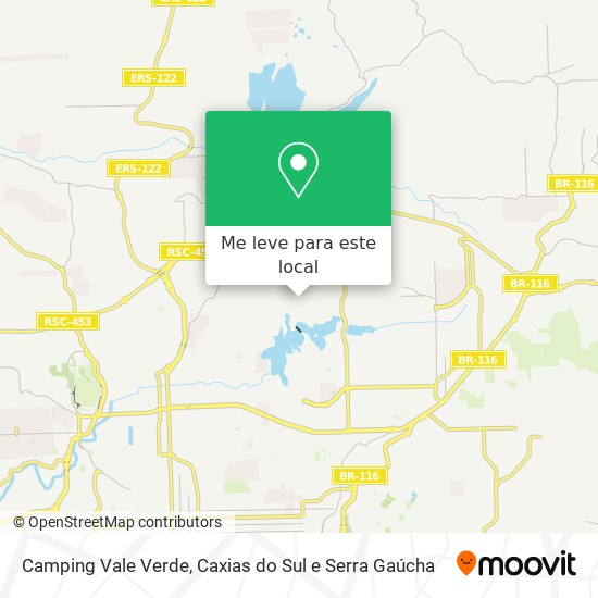 Camping Vale Verde mapa