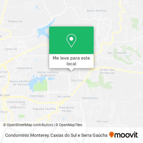 Condomínio Monterey mapa
