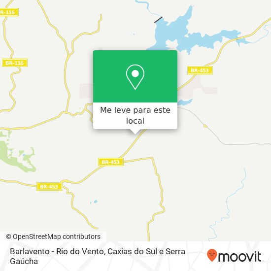 Barlavento - Rio do Vento mapa