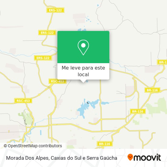Morada Dos Alpes mapa
