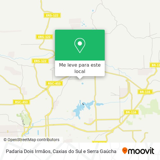 Padaria Dois Irmãos mapa