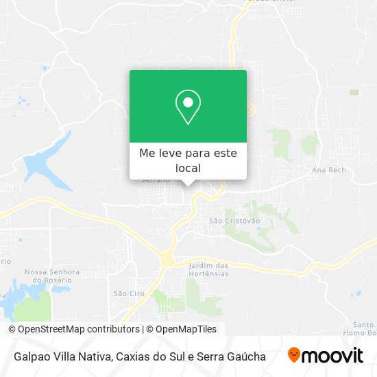 Galpao Villa Nativa mapa