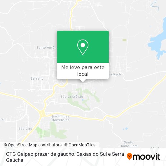 CTG Galpao prazer de gaucho mapa