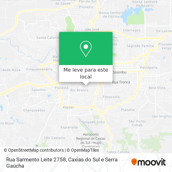 Rua Sarmento Leite 2758 mapa