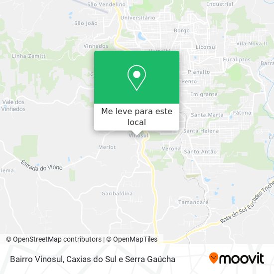 Bairro Vinosul mapa