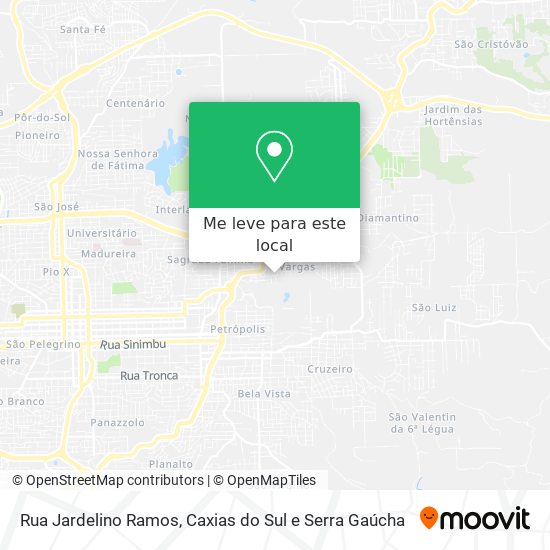Rua Jardelino Ramos mapa