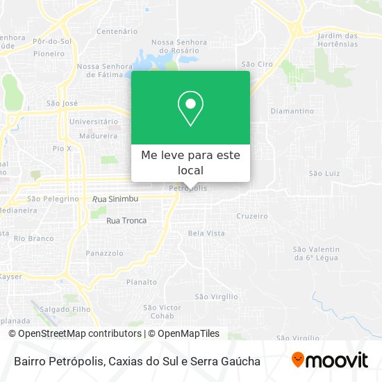 Bairro Petrópolis mapa