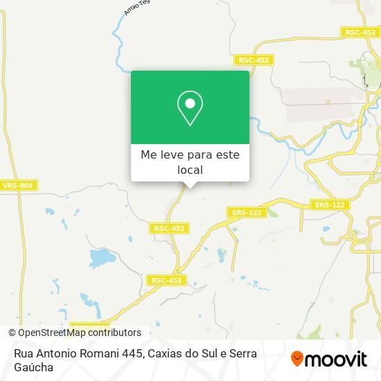 Rua Antonio Romani 445 mapa