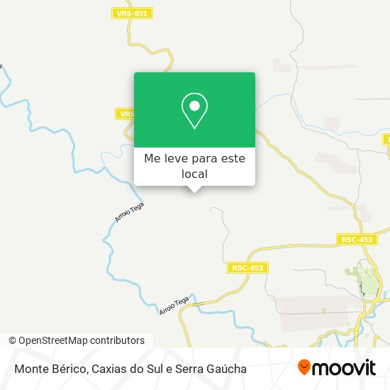 Monte Bérico mapa