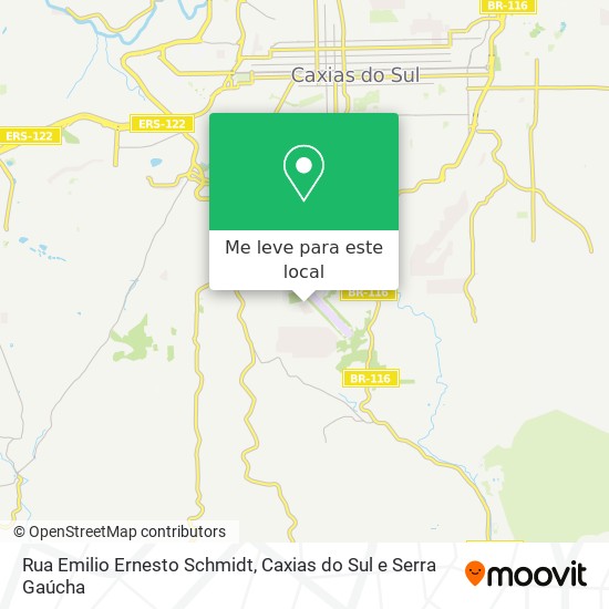 Rua Emilio Ernesto Schmidt mapa
