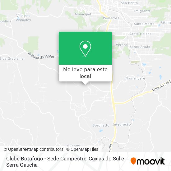 Clube Botafogo - Sede Campestre mapa