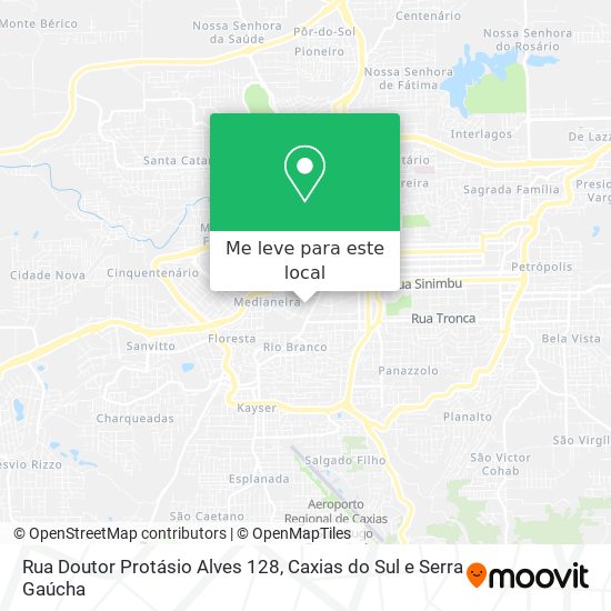 Rua Doutor Protásio Alves 128 mapa