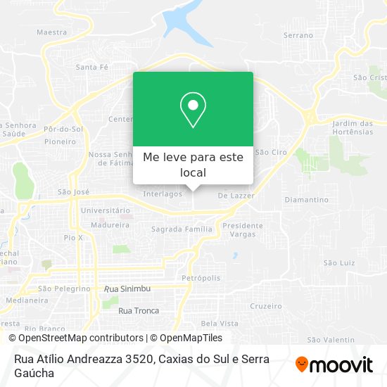 Rua Atílio Andreazza 3520 mapa