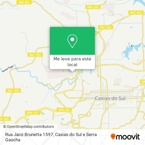 Rua Jacó Brunetta 1597 mapa