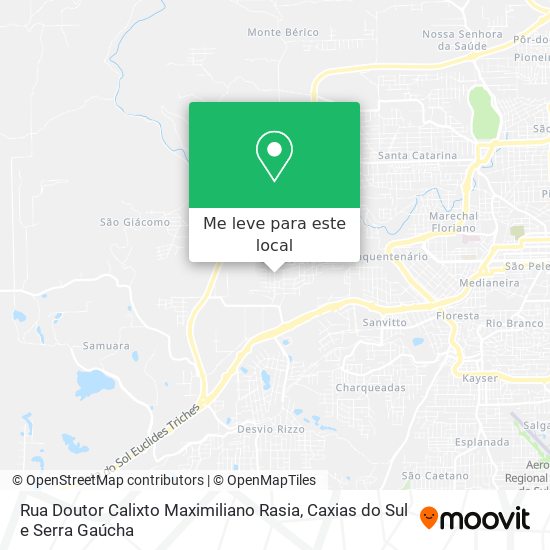 Rua Doutor Calixto Maximiliano Rasia mapa