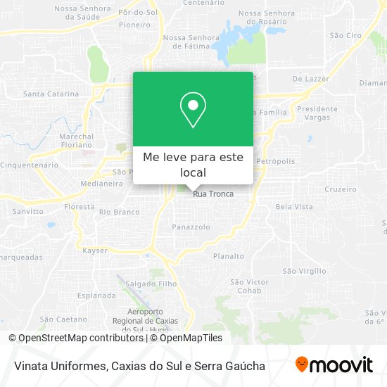 Vinata Uniformes mapa