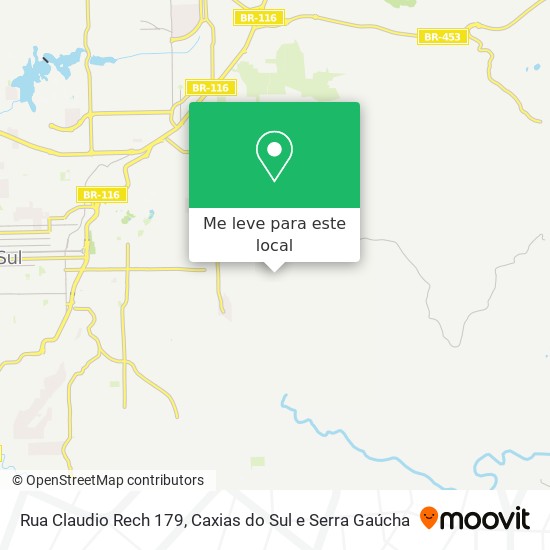 Rua Claudio Rech 179 mapa