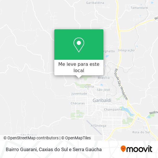 Bairro Guarani mapa