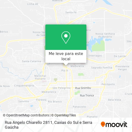 Rua Angelo Chiarello 2811 mapa