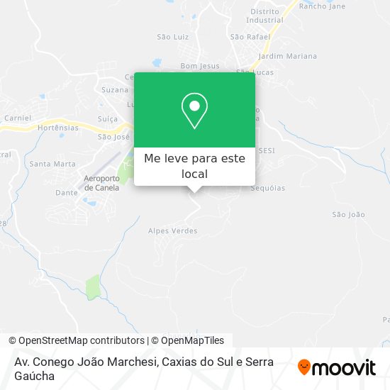 Av. Conego João Marchesi mapa