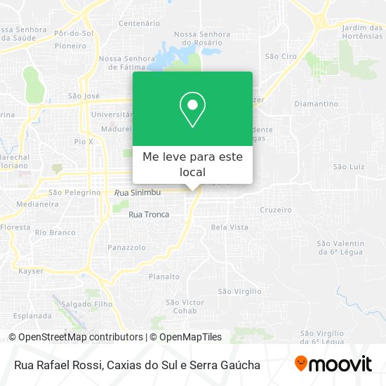 Rua Rafael Rossi mapa