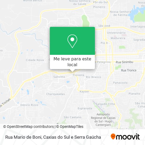 Rua Mario de Boni mapa
