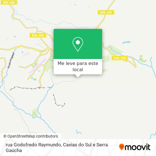 rua Godofredo Raymundo mapa