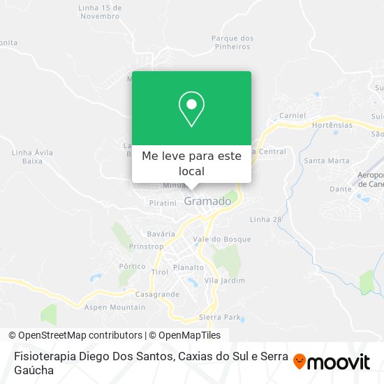 Fisioterapia Diego Dos Santos mapa