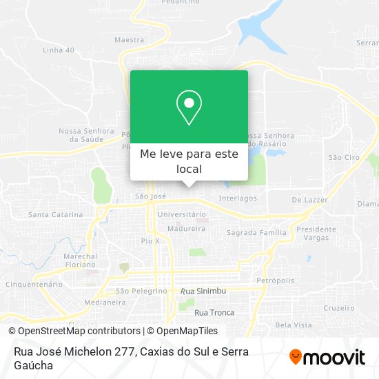 Rua José Michelon 277 mapa