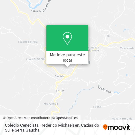 Colégio Cenecista Frederico Michaelsen mapa
