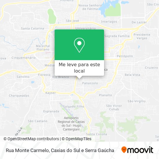 Rua Monte Carmelo mapa