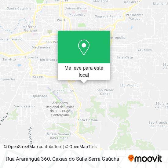 Rua Araranguá 360 mapa