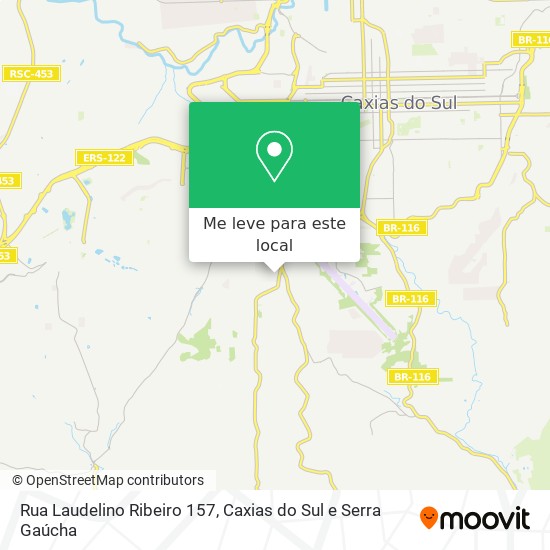 Rua Laudelino Ribeiro 157 mapa
