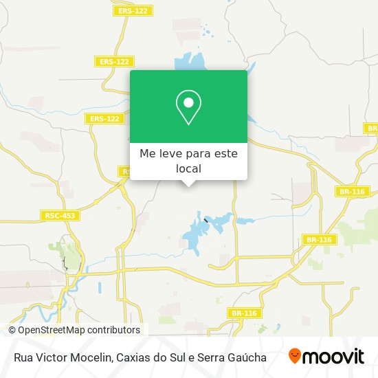 Rua Victor Mocelin mapa