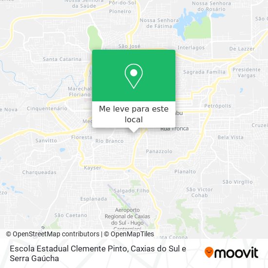 Escola Estadual Clemente Pinto mapa