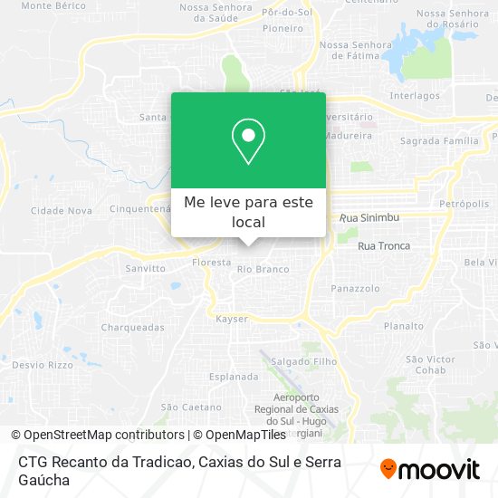 CTG Recanto da Tradicao mapa
