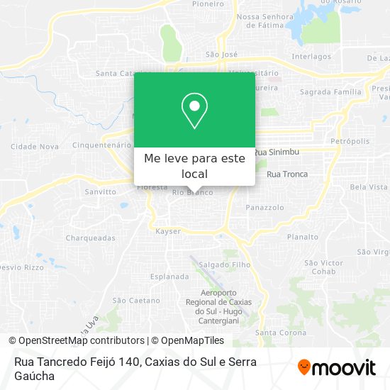 Rua Tancredo Feijó 140 mapa