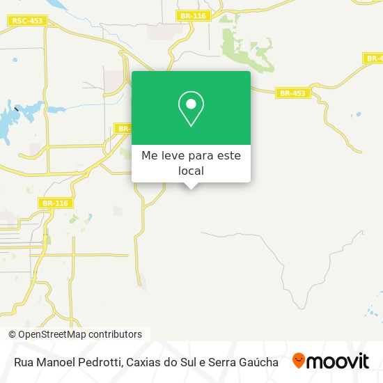 Rua Manoel Pedrotti mapa