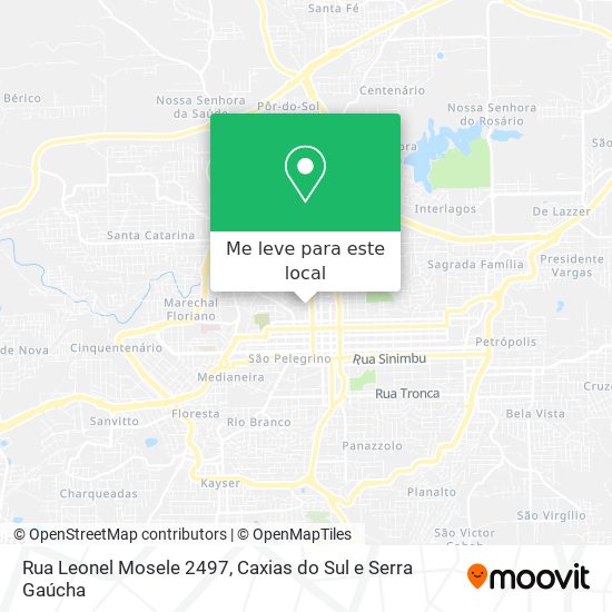 Rua Leonel Mosele 2497 mapa