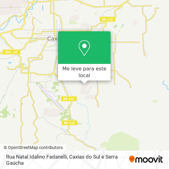 Rua Natal Idalino Fadanelli mapa