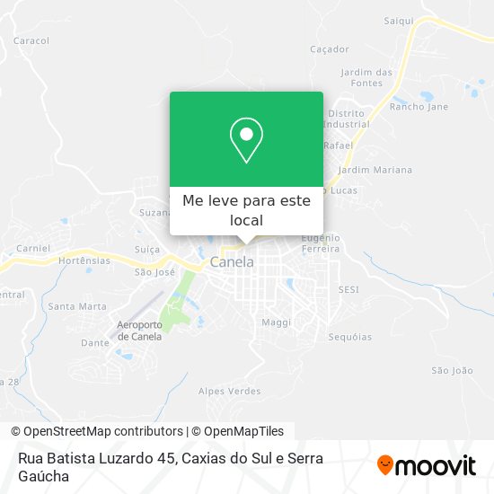 Rua Batista Luzardo 45 mapa